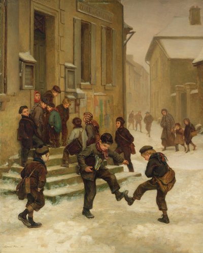 In Front of the School by Charles Theodore Frere